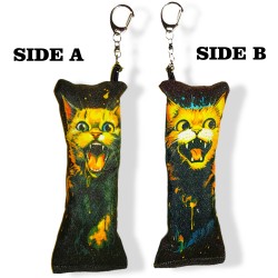 Keychain Dakimakura crazy cat (1 pc)