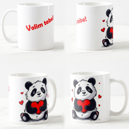 Mug I love you (panda)