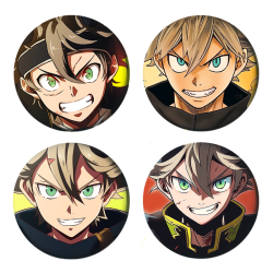 bedževi 37mm anime Black Clover