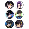 Set badges 37 mm anime Blue Lock (6 pc)