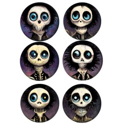 Set badges 37 mm anime Burton style (6 pc)