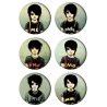 Набор значков 37 мм аниме Emo boy (6 шт.)