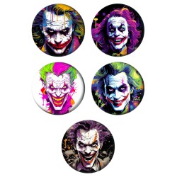 Набор значков 37 мм Joker (5 шт.)