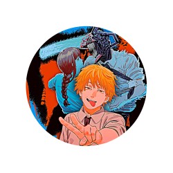 Значок 37 мм аниме Chainsaw Man (1 шт.)