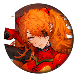 Bedž 37mm anime Evangelion Neon Genesis (1 kom)