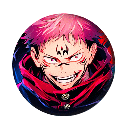 Значок 37 мм аниме Jujutsu Kaisen (1 шт.)