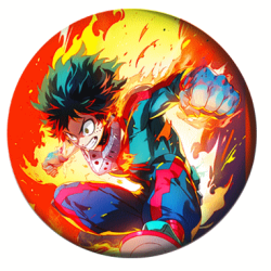 Badge 37 mm anime My Hero Academia (Moja akademija heroja) (1 pc)