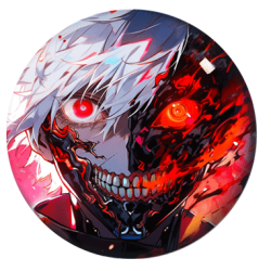 Badge 37 mm anime Tokyo Ghoul  (1 pc)