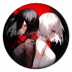 Badge 37 mm anime Tokyo Ghoul  (1 pc)