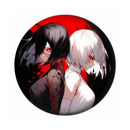 Badge 37 mm anime Tokyo Ghoul  (1 pc)