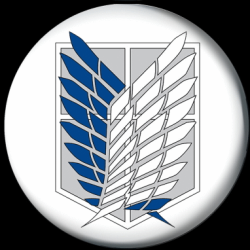 Badge 37 mm anime Attack on Titan (1 pc)