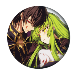 Значок 38 мм аниме Code Geass (1 шт.)