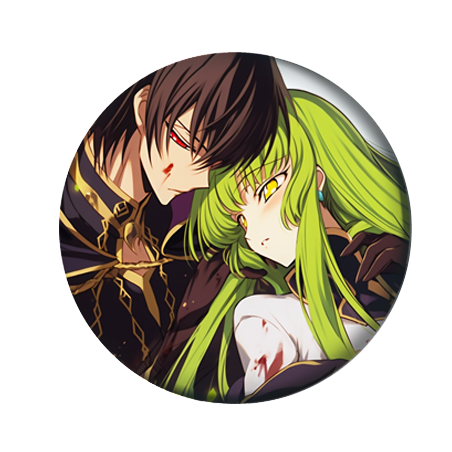 Значок 38 мм аниме Code Geass (1 шт.)