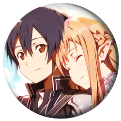 Значок 38 мм аниме Sword Art Online (1 шт.)