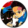 Значок 37 мм аниме Demon Slayer: Kimetsu no Yaiba (1 шт.)