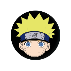 Badge 37 mm anime Naruto (1 pc)