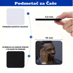 Podmetač za čaše mem Think about it