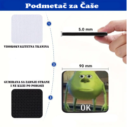 Podmetač za čaše mem Ok