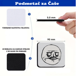 Podmetač za čaše mem Trol