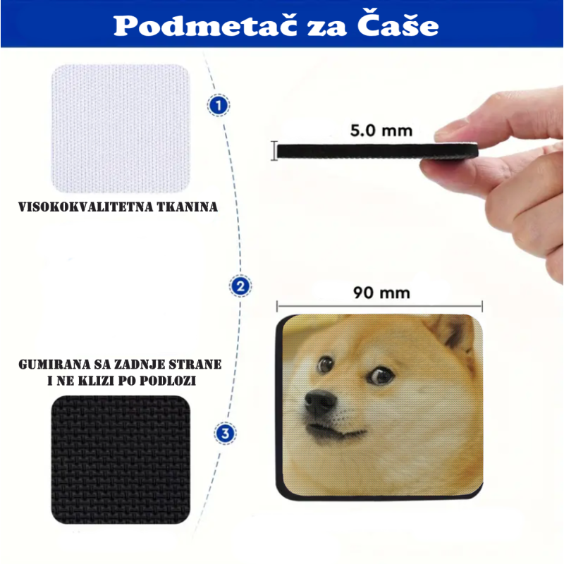 Костер (подставка) мем Собака подозревака