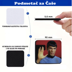Podmetač za čaše mem Spok