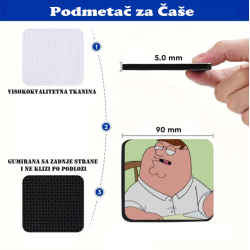 Podmetač za čaše mem Peter