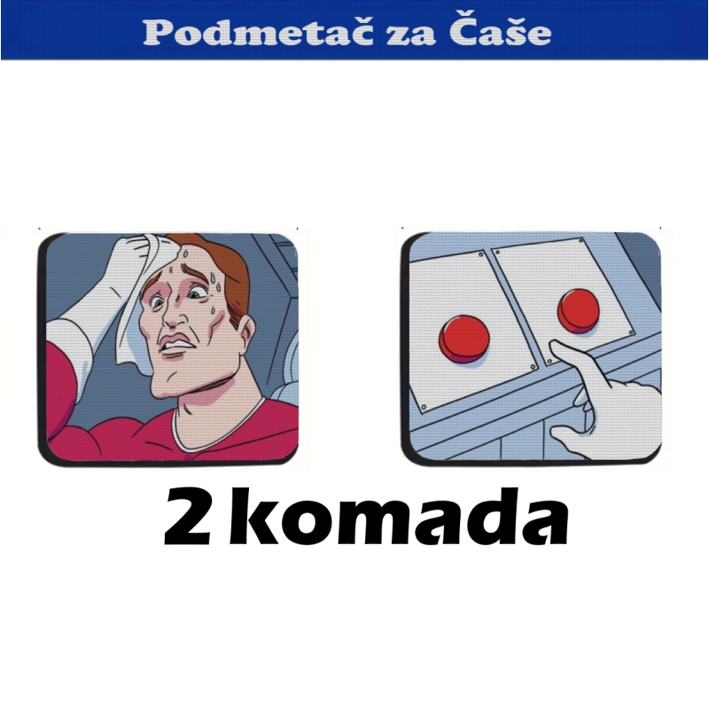 Podmetač za čaše mem (2 kom)
