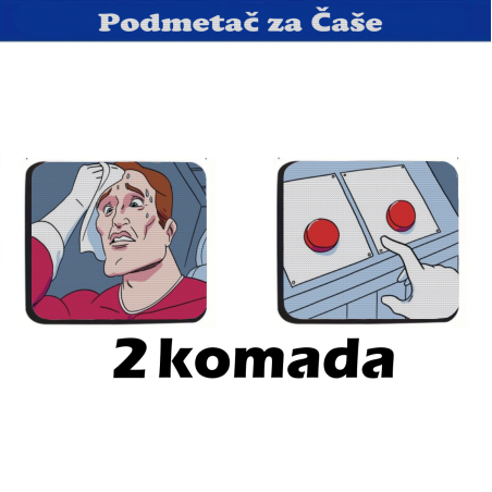 Podmetač za čaše mem (2 kom)