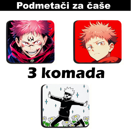 Костеры (подставка) anime Jujutsu Kaisen (3 шт)