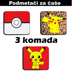 Костеры (подставка) аниме Pokemon  (3 шт)