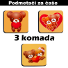 Костеры (подставка) Влюбленные мишки (3 шт)