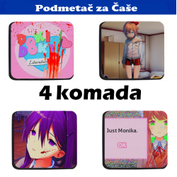 Coaster anime game Doki Doki Literature Club! (4 pc)