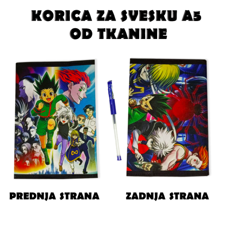 Hunter x Hunter fabric notebook cover A5