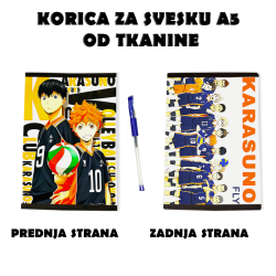 Haikyu!! korica za svesku A5 od tkanine anime