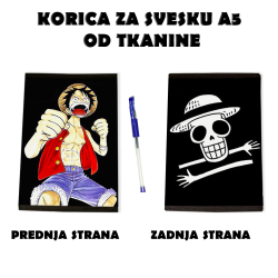One Piece обложка для тетрадки А5 из ткани