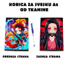 Demon Slayer: Kimetsu no Yaiba fabric notebook cover A5