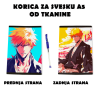 Bleach fabric notebook cover A5