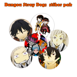 Bungou Stray Dogs stiker pak 50 мм (6 pc.)