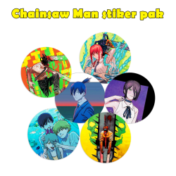 Chainsaw Man stiker pak 50 мм (6 pc.)
