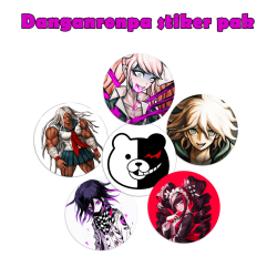 Danganronpa stiker pak 50 мм (6 pc.)