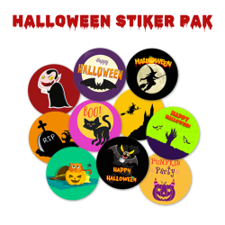 Halloween stiker pak 50 мм (10 pc.)