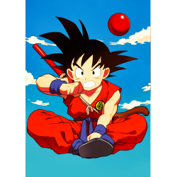 Dragon Ball fabric anime poster 20x29 cm