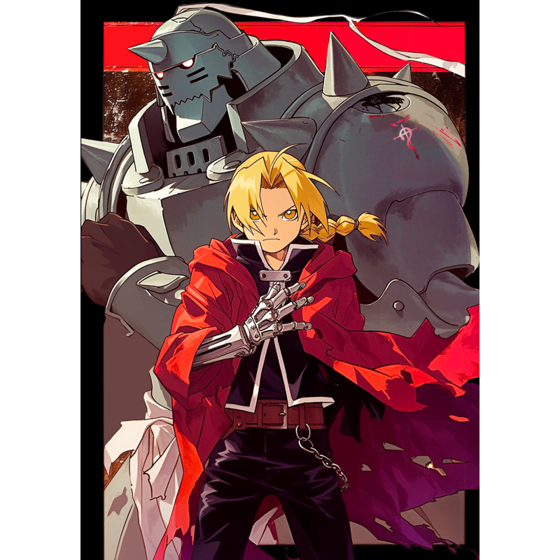 Fullmetal Alchemist аниме постер из ткани 20х29 см