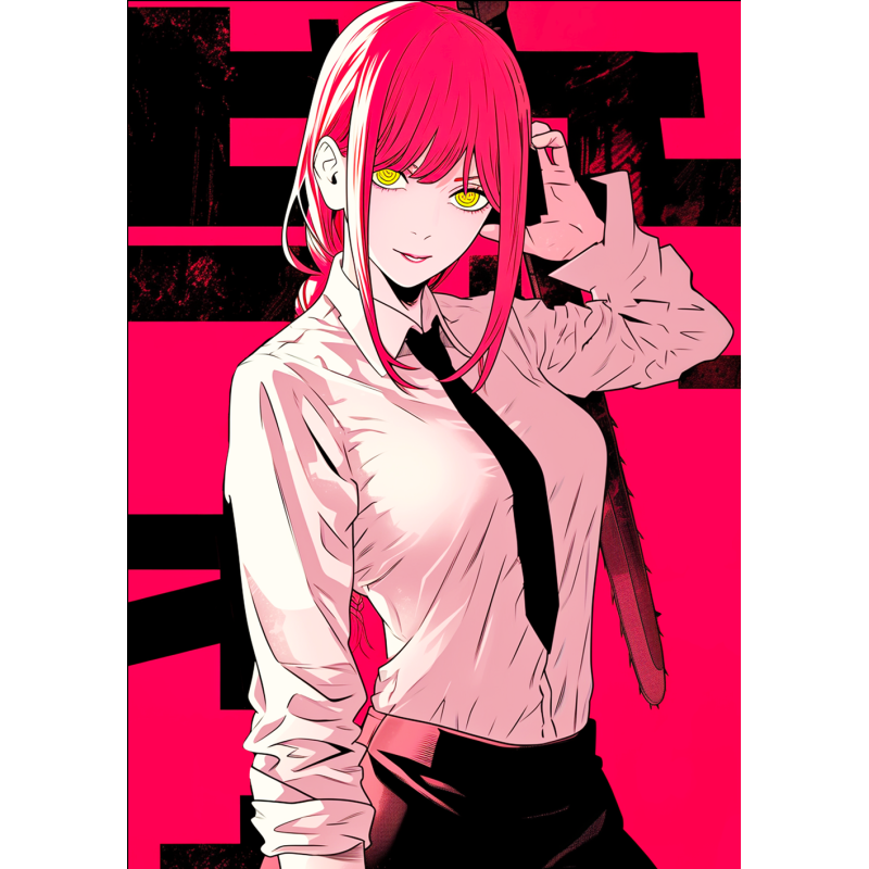 Chainsaw Man аниме постер из ткани 20х29 см