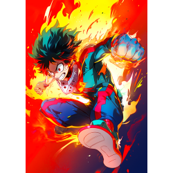 My Hero Academia аниме постер из ткани 20х29 см
