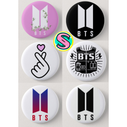 Paket set bedževi 37mm BTS (6 kom)