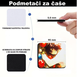 Podmetači za čaše anime Death Note (1 kom)
