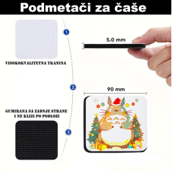 Podmetači za čaše anime Totoro (1 kom)