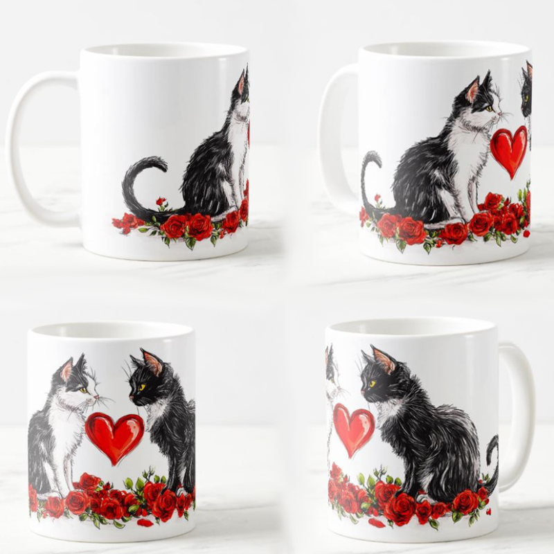 Mug Kittens in love
