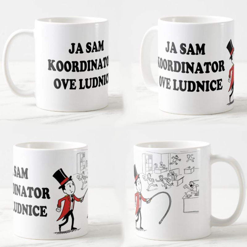 Keramicka šolja Direktor ludnice